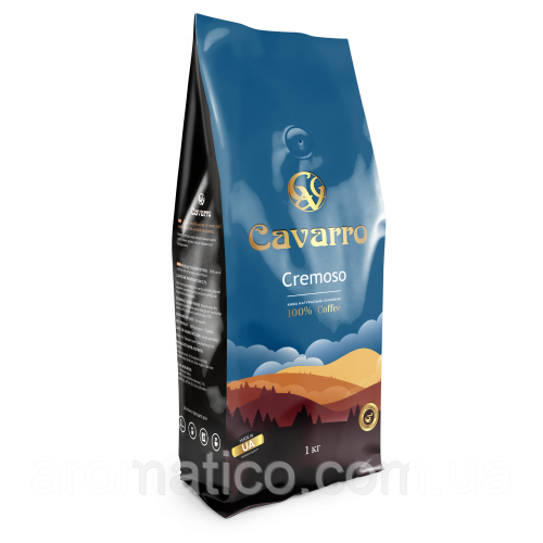 Кава в зернах Cavarro Cremoso 1кг
