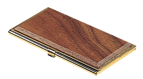 @$Футляр для візиток горіх