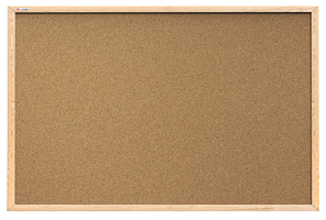 Коркова дошка для нотаток 90х60см в дерев'яній рамі TM "ALL boards"
