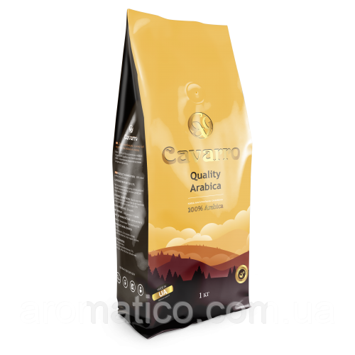 Кофе в зернах Cavarro "Quality Arabica" 1кг - фото 1 - id-p1340142095