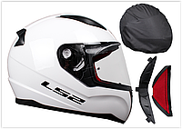 Шлем мотоциклетний LS2 FF353 RAPID білий, розмір S
