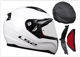 Мотоциклетний шолом LS2 FF353 RAPID білий, розмір XS.S.M.L.XL.XXL.XXXL
