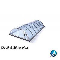 Павильон для бассейна Klasik В 4,7х8,6х1,3м - Silver elox