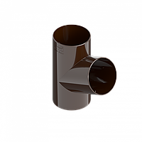 Тройник труби INES 80 мм, водосточная система INES 120 мм, Цвет RAL 8017 коричневый.