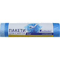 /Пакети для сміття 35л/15шт із затяжками BuroClean Eurostandart