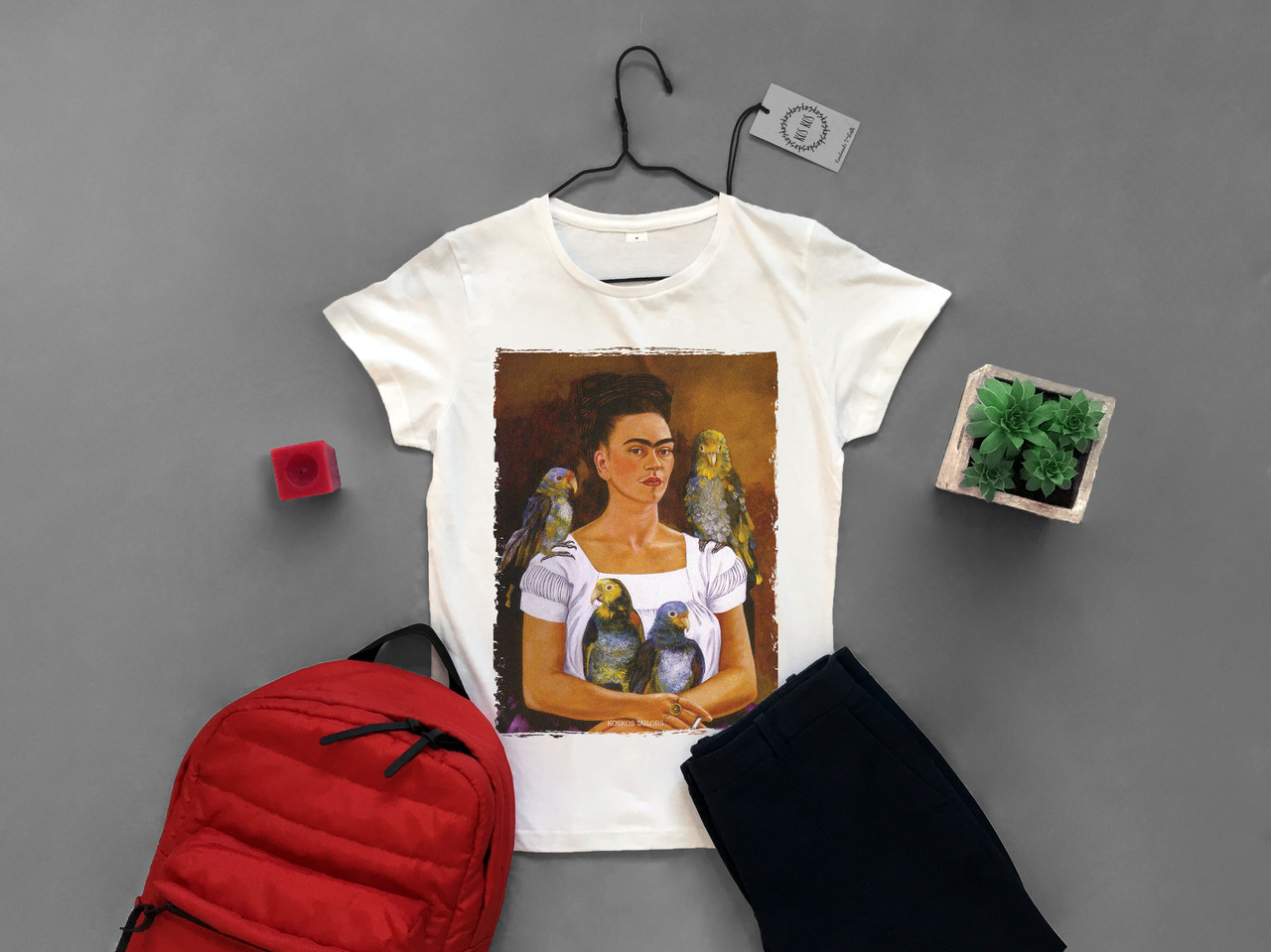 Футболка жіноча з веселим принтом Frida custom, фото 1