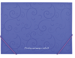 Папка на гумках BAROCCO А4 матовий непрозорий фіолетовий