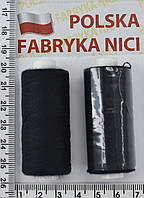 Нитка полиэстер армиров №80= №40/2  400ярд Польша черн уп=12шт