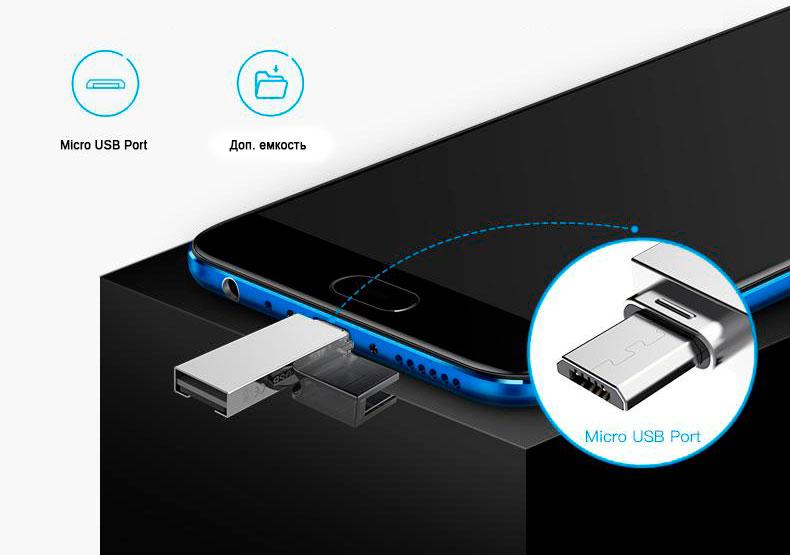 Переходник микро СД на USB – micro USB картридер 3 в 1 DM-CR009 .