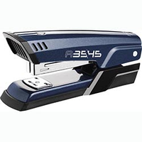 @Степлер настільний ADVANCED METAL металевий 25 л (скоби No24/6 26/6) синій металік