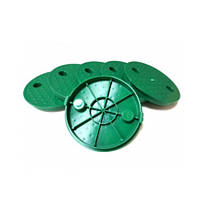 Зеленая крышка для подземного пластикового бокса Mini, диаметр 15,5 см. (Крышка для колодца), Украина
