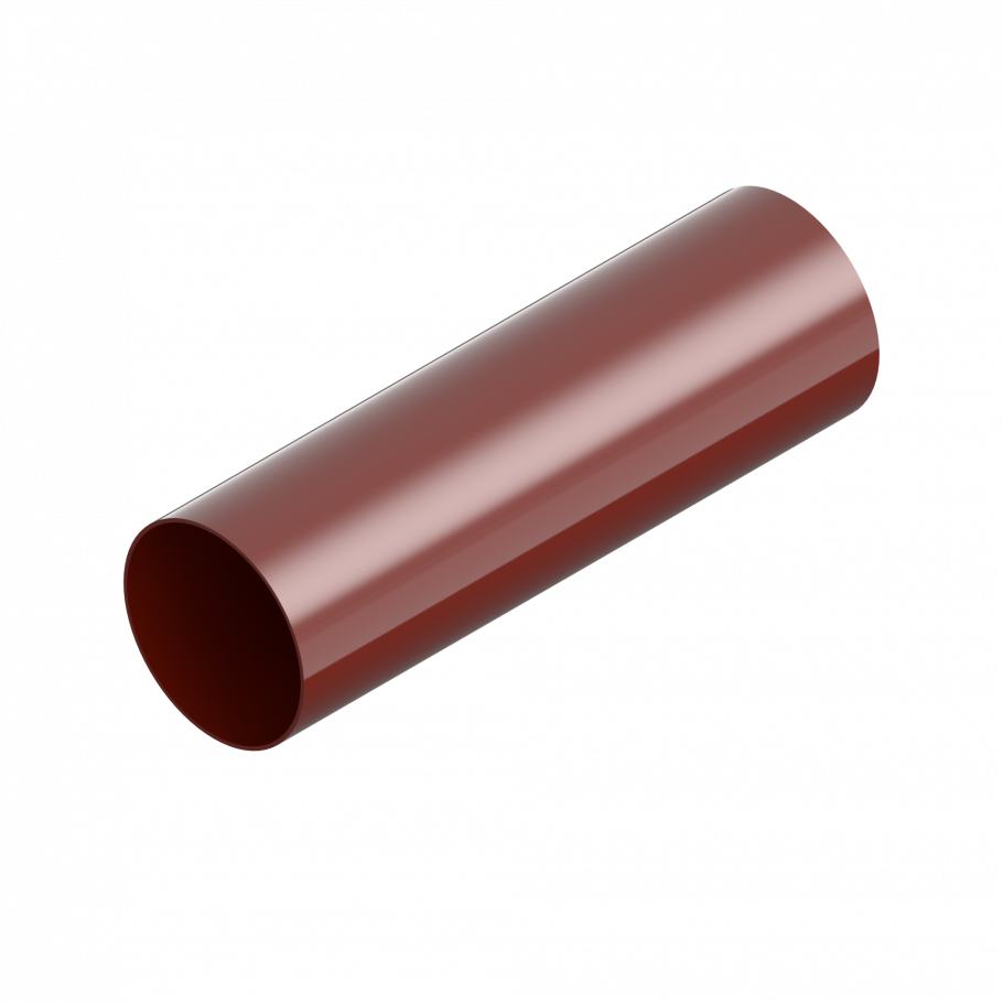 Труба водостічна, водостічна система INES 80 мм Колір червоний RAL 3011., фото 1