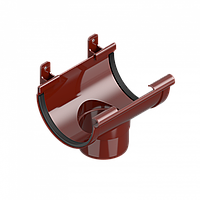 Воронка зливна лійка INES 120 мм водостічна система INES, Колір червоний RAL 3011.