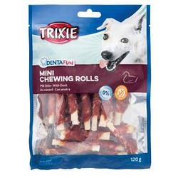 Ласощі для собак Trixie DENTA fun для чищення зубів, качка, 11см /240 гр
