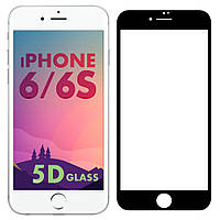 5D стекло iPhone 6 6S (Защитное Full Glue) Black