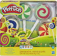 Игровой набор пластелину Play-Doh Lollipop 4-Pack Леденец на палочке (Е9193)