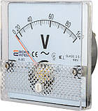 АС Вольтметр 100В 80х80 модель А-80 A0190010056, фото 3