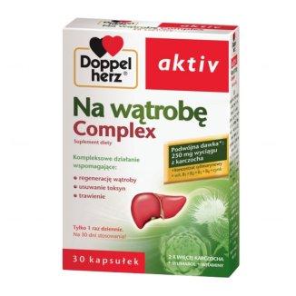 Doppelherz Aktiv Комплекс для здоров'я печінки з екстрактом артишоку і розторопші, 30 капсул на 30 днів