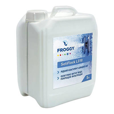 Рідкий коагулянт для освітлення каламутної води Froggy «SetiFlock L310» (5 л)