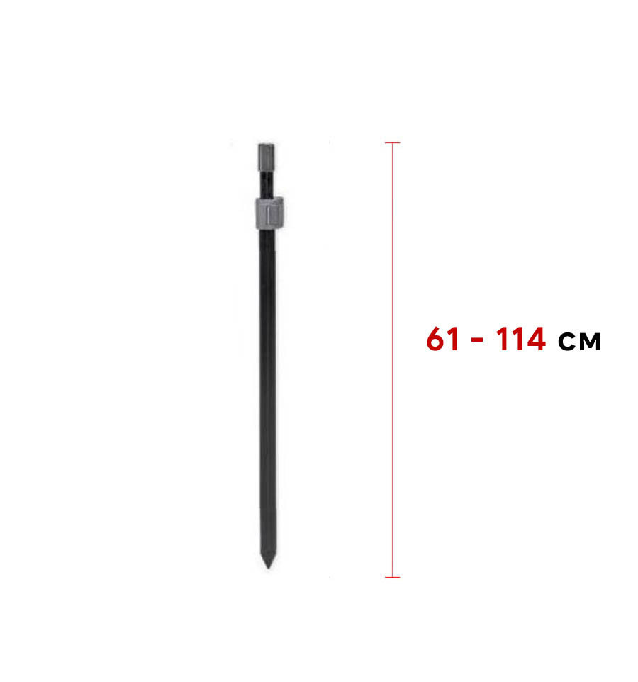 Телескопічна стійка посилена CZ Black Power Bankstick 61-114 cm