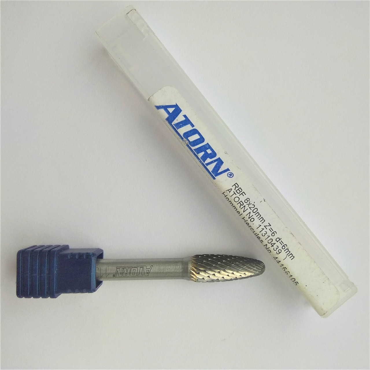 Борфреза ATORN овальні форми 8х20 mm z = 6, d = 6 mm