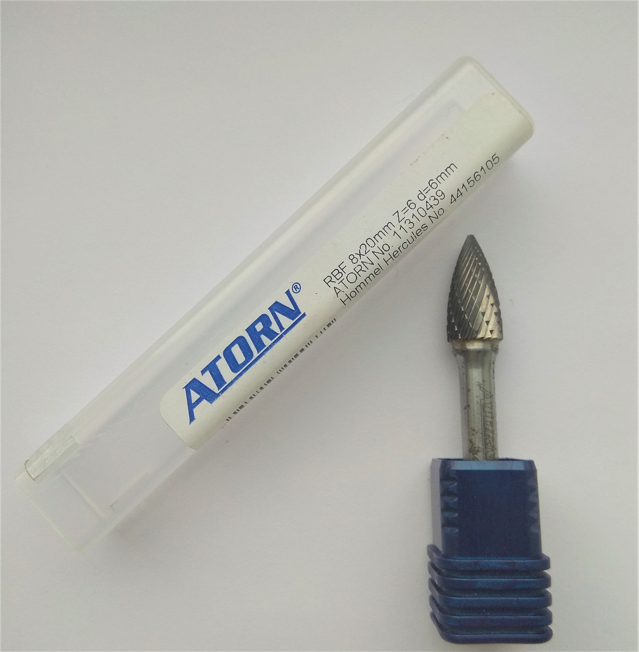 Борфреза ATORN стрільчастої форми 8х20 mm z = 6, d = 6 mm