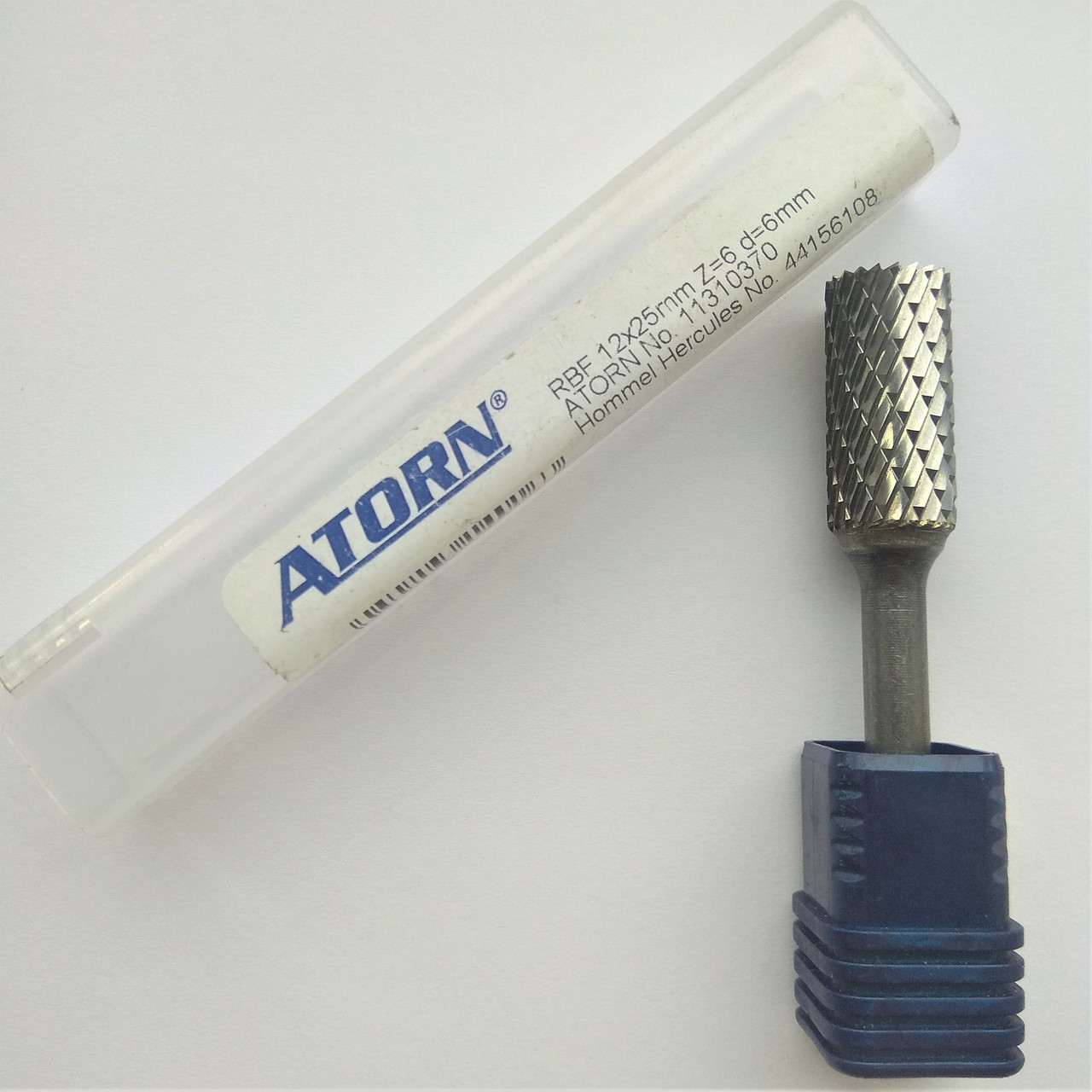 Борфреза ATORN цилінричної форми 12х25 mm z = 6, d = 6 mm