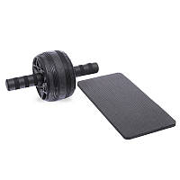 Колесо-ролик для преса тренажер металевий з килимком FI-1697