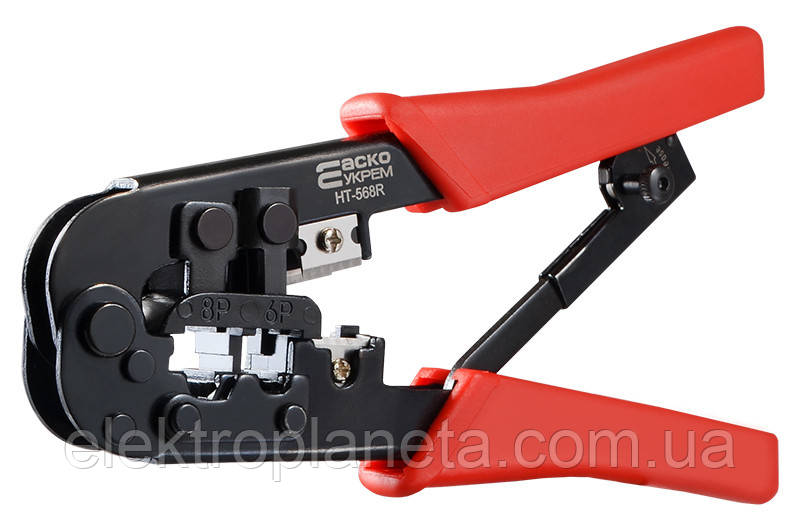 HT-568R комп'ютерний інструмент для обжиму одножильних і багатожильних проводів кручених A0170010024, фото 1