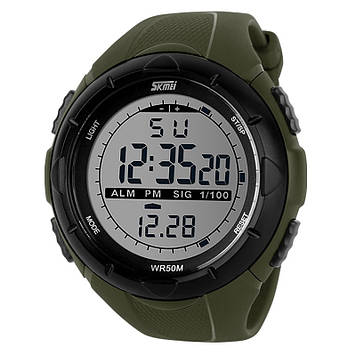 Спортивний чоловічий годинник Skmei 1025 Dive зелений