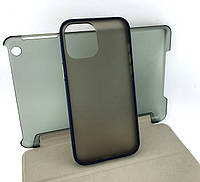 Чехол на iPhone 12 Pro Max накладка бампер противоударный Shadow Matte Case синий