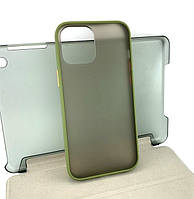Чехол на iPhone 12 Pro Max накладка бампер противоударный Shadow Matte Case зеленый