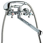 Змішувач VD 1⁄2" для ванни гусак прямий 400 мм дивертор вбудований картриджний TAU VD-2C261C (9870220)