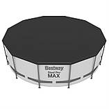 Басейн Bestway 56950 каркасний Ø 427 х 107 см, фільтр-насос, тент, сходи, фото 5