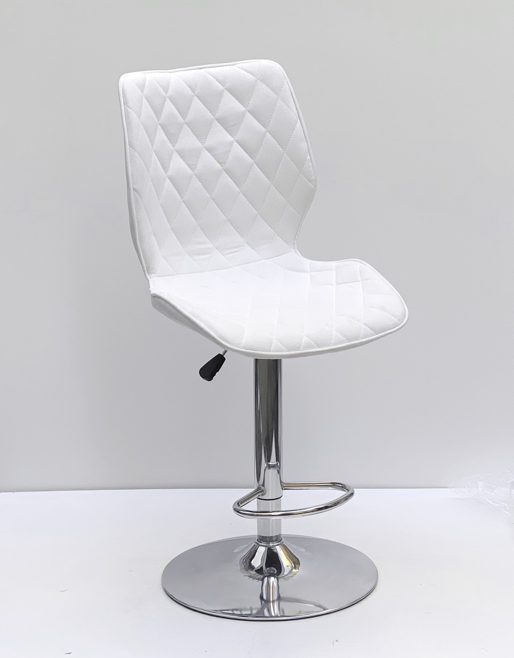 Стілець барний м'який TONI BAR CH - BASE шеніл , колір білий SH - 4