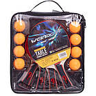 Набір для настільного тенісу WEINIXUN MT-350 4 ракетки + 8 м'яча, фото 2