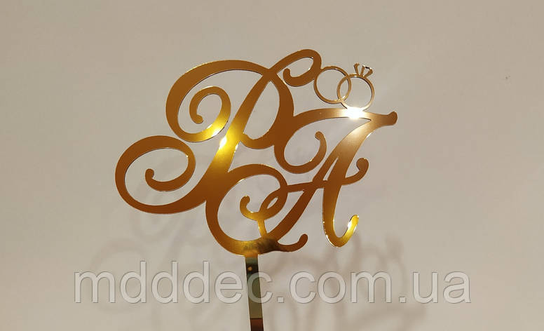 Дзеркальні Весільні топери Топери з ініціативами молодіжний!! Р&A, фото 1