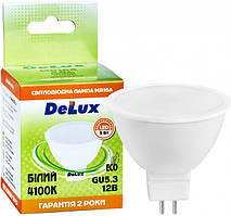 Світлодіодна лампа DELUX MR16 5Вт 4100К 12В LED GU5.3
