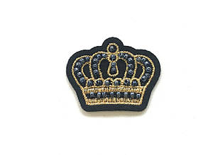 Нашивка золота корона / crown 4,5х3,7, фото 3