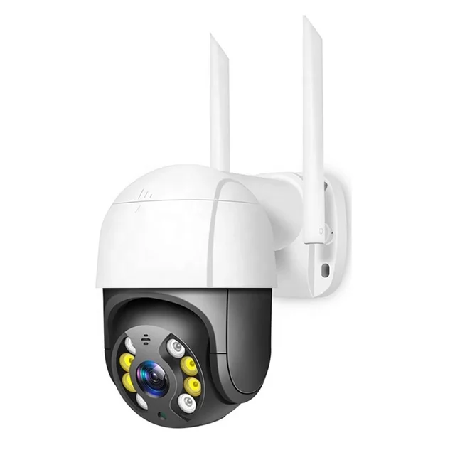 IP-камера 2MP Wi-Fi WHD822B корпус A8 додаток iCSee Вулична, поворотна з автостеженням та блоком живлення