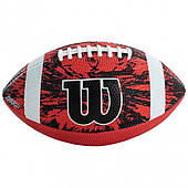 М'яч для американського футболу Wilson NFL DEEP THREAT RED FB JR BULK DEF SS20 (WTF1592XB)