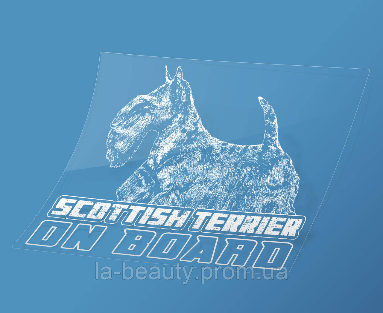 Наклейка на авто/авто Шотландський тер'єр / скотчтерьер на борту (Scottish terrier on Board)