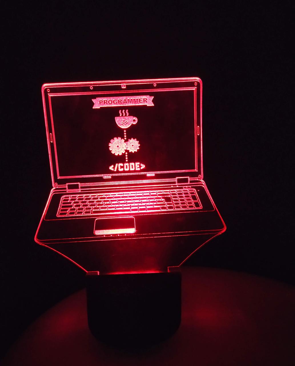 3d-світильник Гітара, 3д-нічник, кілька підсвічувань (на батарейці), фото 1