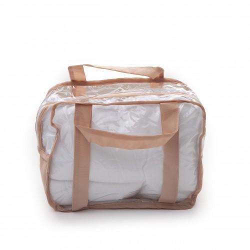 Набор из 3 прозрачных сумок в роддом для мамы и малыша Twins (S+M+L), бежевый - фото 1 - id-p1340394636
