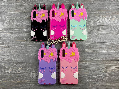 Гумовий 3D чохол Єдиноріг для Samsung Galaxy A50 (5 кольорів)