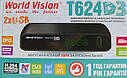 Цифровий TV-тюнер DVB Т2/C тюнер-32 канали World Vision Т624D3 IPTV плеєр, YouTube, Megogo, фото 9