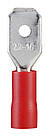 Ізольований наконечник (вилка) 0.5-1.5 кв.мм. розміри-6.3х0.4мм червоний (1 шт.) [A0060020011] MDD 1.25-250 АСКО
