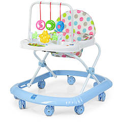 Дитячі ходунки "Bambi" M 0591-S, музика, силіконові колеса, блакитний