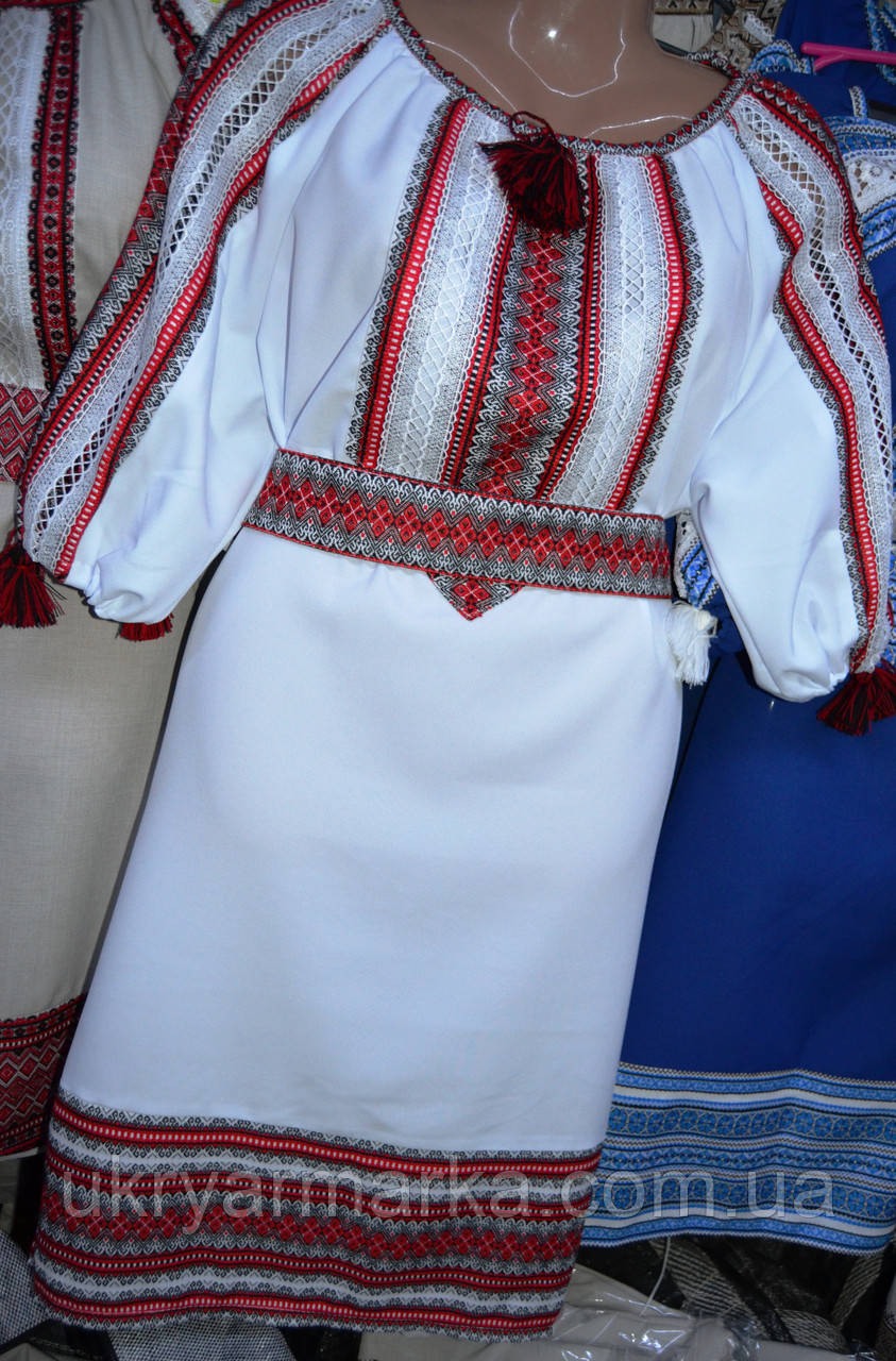 Вишите плаття "Водограй" біле