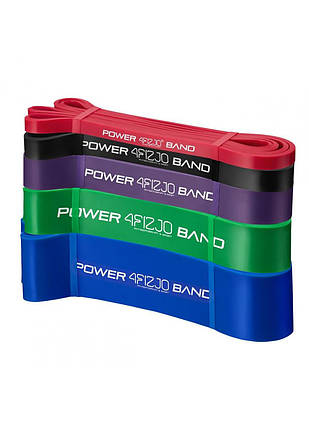 Еспандер-петля (резинка для фітнесу і спорту) 4FIZJO Power Band 5 шт 6-46 кг 4FJ0001, фото 2
